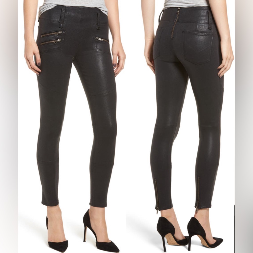 Hudson Jeans High Waist Coated Skinny Jeans Size 31